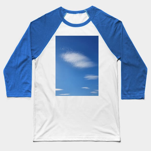 Abstract cirrus clouds Baseball T-Shirt by psychoshadow